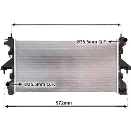 Radiator apa FIAT DUCATO 250 2006-> pentru 150 Multijet 2,3 D 4x4, perioada 2015 2016 2017 2018 2019 2020