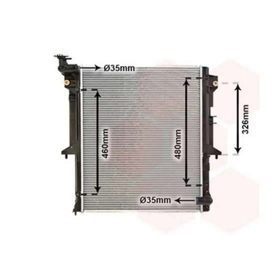 Radiator Motor MITSUBISHI L200 2005->2015 Radiator apa pentru 2 5 - 3 0 T D 52 5x65 Perioada 2005 2006 2007 2008 2009 2010 2011 2012 2013 2014 2015