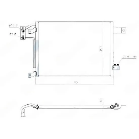 Radiator Aer Conditionat JEEP WRANGLER 3 2007->2016 Radiator condensator aer conditionat 3.6-3.8i benzina 2.8 CRD diesel manuala -2012 (470x350x16) Perioada 2007 2008 2009 2010 2011 2012