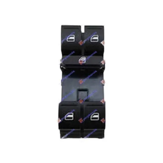 Butoane usa FIAT IDEA 2003-> Panou butoane usa/geam fata (Quatern)(8pin) stanga Perioada 2003 2004 2005 2006 2007 2008 2009 2010