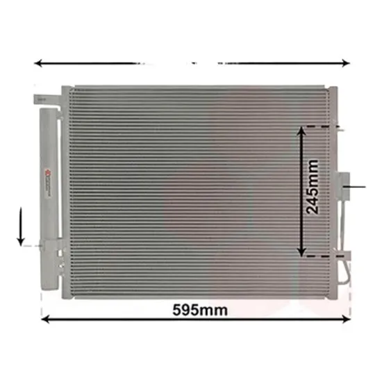 Radiator aer conditionat DACIA LODGY 2012-> 1.6 61KW 83CP , pentru motor K7M 812, K7M 828 perioada 2012 2013,2014,2015,2016 2017