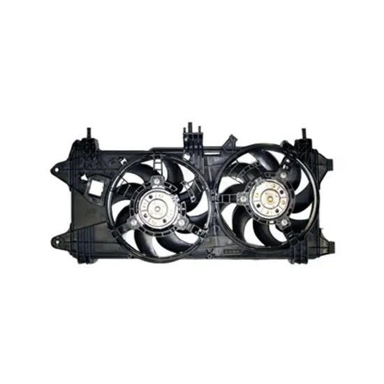 Ventilator Motor FIAT DOBLO 223 2000->2010 Electroventilator complet.dublu (1.3-1.9JTD) cu aer conditionat, 2005->2009 Perioada 2005 2006 2007 2008 2009