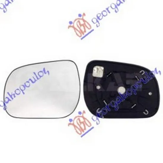 Sticla Oglinda TOYOTA RAV 4 III 2005->2014 Geam oglinda dreapta cu incalzire Perioada 2005 2006 2007 2008 2009 2010 2011 2012