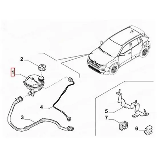 Vas Expansiune PEUGEOT 2008 2 2019-> Vas expansiune (O) Perioada 2019 2020 2021 2022 2023