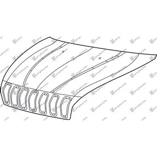 Capota Fata JEEP CHEROKEE 2013-> Capota motor (aluminiu), Perioada 2014 2015 2016 2017 2018 2019