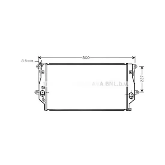 Radiator Motor TOYOTA RAV 4 III 2005->2014 Radiator apa pentru 2,2D4D 67x41 3 Perioada 2005 2006 2007 2008 2009 2010 2011 2012