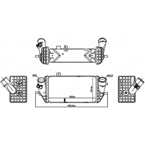 Intercooler HYUNDAI i20 2014->2020 Radiator intercooler 1.1-1.4 CRDI (300x161x85) Perioada 2018 2019 2020