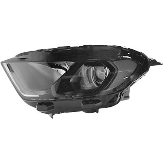 Far stanga FORD ECOSPORT 2012-> perioada 2013 2014 2015 2016 2017 2018 de la an de fabricatie 11/2017, cu motor reglaj, fumuriu, cu daylight, cu bec H1, cu bec H18