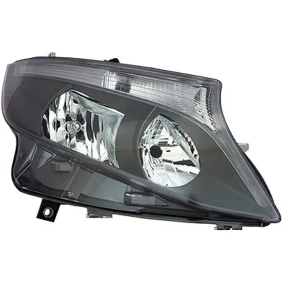 Far dreapta MERCEDES VITO W447 2014-> perioada 2014 2015 2016 2017 2018 2019 de la an de fabricatie 03/2016, cu motor reglaj, fumuriu, cu reglaj electric, cu lumina de zi, cu bec H15, cu bec H7