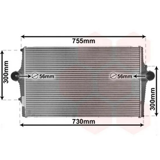 Intercooler VOLVO V70 2 1999->2008 Radiator intercooler benzina/ diesel ->2003 688x421x30 Perioada 2000 2001 2002 2003 2004 2005 2006 2007