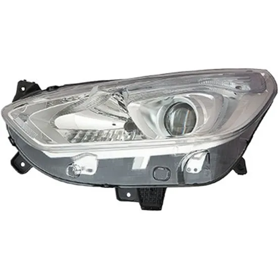 Far stanga FORD GALAXY 2015->, S-MAX 2015-> perioada 2015 2016 2017 2018 cu motor reglaj, semnal transparent, cu reglaj electric, cu lumina de zi, cu bec H15, cu bec H7