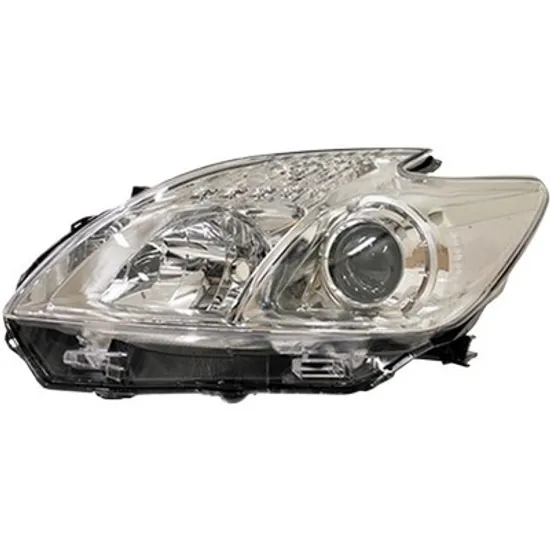 Far stanga TOYOTA PRIUS 3 2008->2020 perioada 2008 2009 2010 2011 2012 2013 de la an de fabricatie 2011, fara motor reglaj, semnal transparent, cu reglaj electric, cu bec H11, cu bec HB3