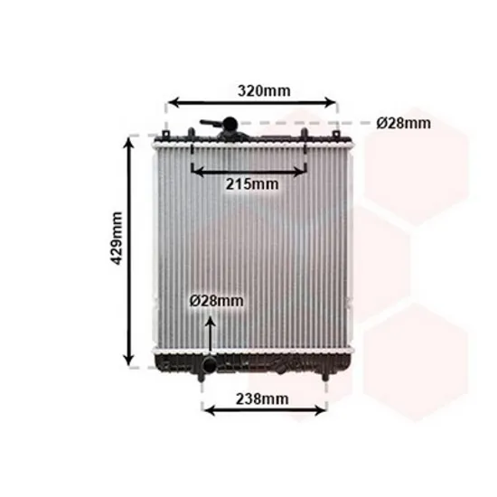 Radiator Motor OPEL AGILA A 2000->2007 Radiator apa pentru 1 0 - 1 2 37,5x38 HUNG inchis VALEO Perioada 2000 2001 2002 2003 2004 2005 2006 2007