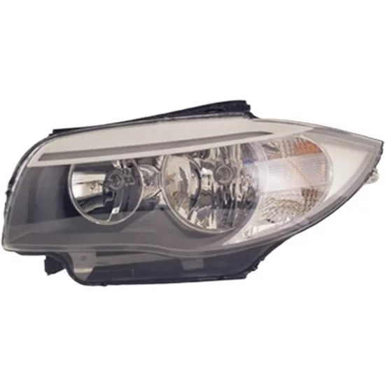 Far stanga BMW 1 Cabriolet E88 2007->2013 perioada 2007 2008 2009 2010 2011 2012 2013 de la an de fabricatie 03/2011, cu motor reglaj, semnal galben, cu reglaj electric, cu bec H7/H7