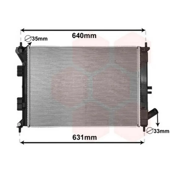 Radiator Motor KIA SOUL 1 2009->2014 Radiator apa pentru 1.4 - 1.6i - 16V (55.4x39.8x15) Perioada 2009 2010 2011 2012 2013