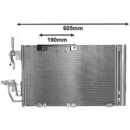 Radiator aer conditionat VW TOURAN 2010->2016, GOLF 7 Variant 2013->2019, GOLF 7 2012->2020, GOLF 7 SPORTSVAN 2014->, PASSAT B8 2014->, TIGUAN AD1 2016->, T-ROC 2017->, POLO 6 2017-> pentru 1.6 TDI, perioada 2012 2013 2014 2015 2016 2017 2018 2019 2020 2021