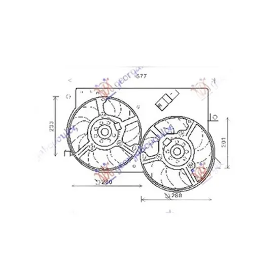 Ventilator Motor FIAT ALBEA 178 1996-> Electroventilator complet 1.3 JTD 2003->(dublu) Perioada 1996 1997 1998 1999 2000 2001 2002 2003 2004 2005 2006 2007 2008 2009 2010 2011 2012 2013 2014 2015 2016 2017 2018