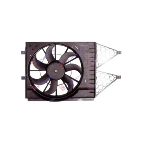 Ventilator Motor VW POLO 6R1 2009->2020 Electroventilator complet 1.2-1.4TSI/1.2-1.9TDi Perioada 2009 2010 2011 2012 2013 2014 2015 2016 2017