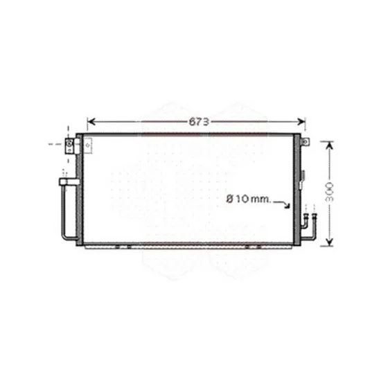 Radiator aer conditionat MERCEDES CLA C117 2013->2019 pentru CLA 200 CDI / d 4-matic , perioada 2014 2015 2016 2017 2018 2019