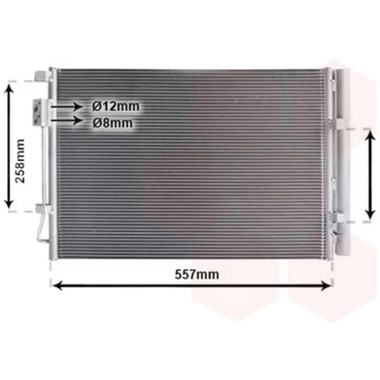 Radiator aer conditionat CITROEN BERLINGO B9 2008-> 1.6 VTi 120 88KW 120CP , pentru motor 5FS (EP6C) perioada 2009 2010,2011,2012,2013 2014