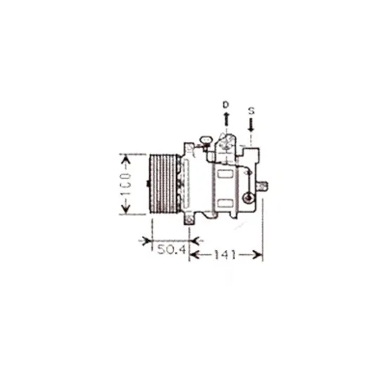 Compresor aer conditionat MERCEDES M-CLASS W164 2005->2011 pentru ML 320 CDI 4-matic , perioada 2005 2006 2007 2008 2009 2010 2011
