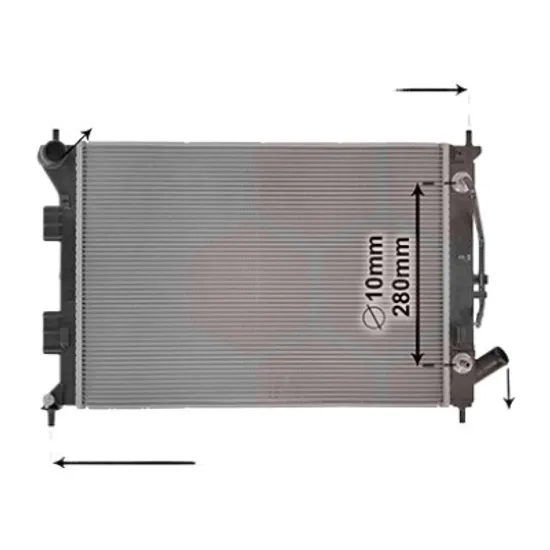 Radiator apa HYUNDAI i30 2012->2017 1.6 95KW 129CP , pentru motor G4FD perioada 2012 2013,2014 2015