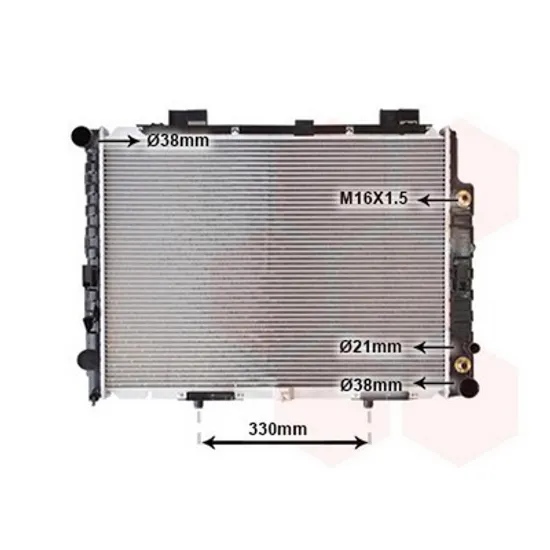 Radiator Motor MERCEDES E-CLASS W210 1995->2002 Radiator apa 200/220CDI manuala +/-AC 64x49.6 1999->2002 Perioada 1995 1996 1997 1998 1999 2000 2001 2002