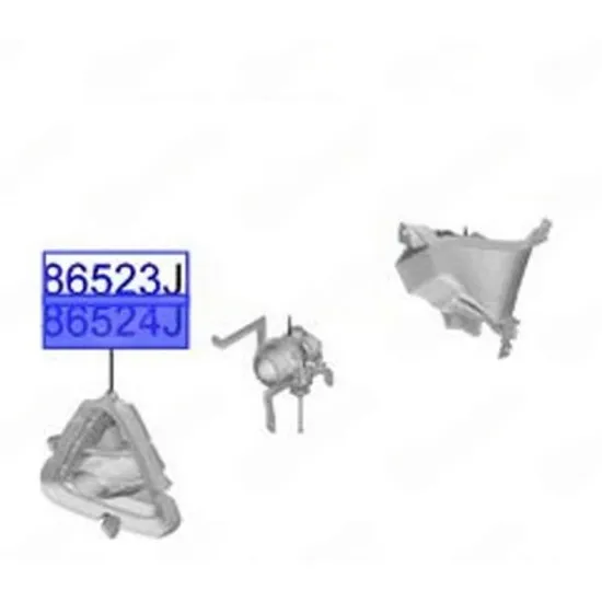 Grila Bara HYUNDAI i20 2020-> Grila bara fata lateral exterior (cu gauri proiector) (O) STANGA Perioada 2020 2021 2022 2023 2024