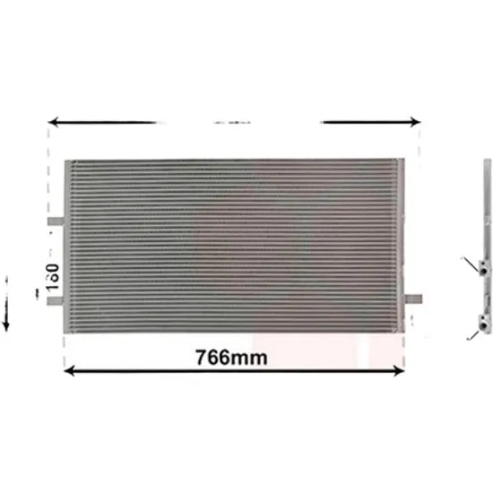 Radiator aer conditionat PEUGEOT BOXER 2006-> pentru 3.0 HDi, perioada 2006 2007 2008 2009 2010 2011