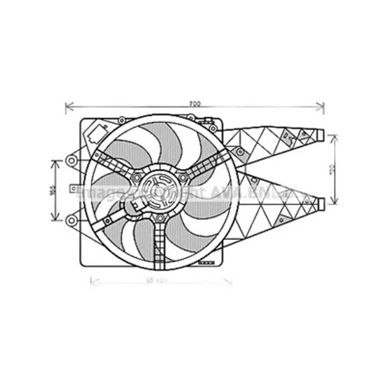 Ventilator Motor FIAT BRAVO 2006->2016 Electroventilator complet 1.4TURBO-1.6MJET, Perioada 2006 2007 2008 2009 2010 2011 2012 2013 2014