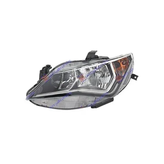 Faruri SEAT IBIZA 4 2008->2017 Far reglaj electric dublu cu daylight LED VALEO stanga 2015->2017 Perioada 2015 2016 2017