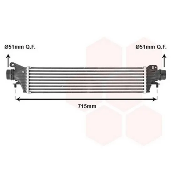 Intercooler OPEL CORSA E 2014->2018 Radiator intercooler 1.6 TUR. OPC benzina Perioada 2015 2016 2017 2018 2019