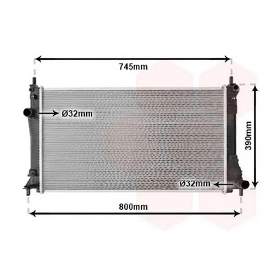 Radiator Motor MAZDA 5 2005->2010 Radiator apa pentru 1.8 - 2.0i - 16V (67.5x36.8) 2009 -> Perioada 2008 2009 2010