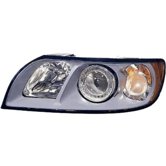 Far stanga VOLVO V50 2003->2012 perioada 2004 2005 2006 2007 2008 2009 2010 pana la an de fabricatie 07/2007, cu motor reglaj, semnal galben, cu reglaj electric, cu bec HB3/H7