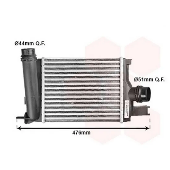 Intercooler RENAULT CLIO 4 2012-> Radiator intercooler 0.9 TCE benzina 257x217 2013->2016 Perioada 2013 2014 2015 2016 2017 2018 2019