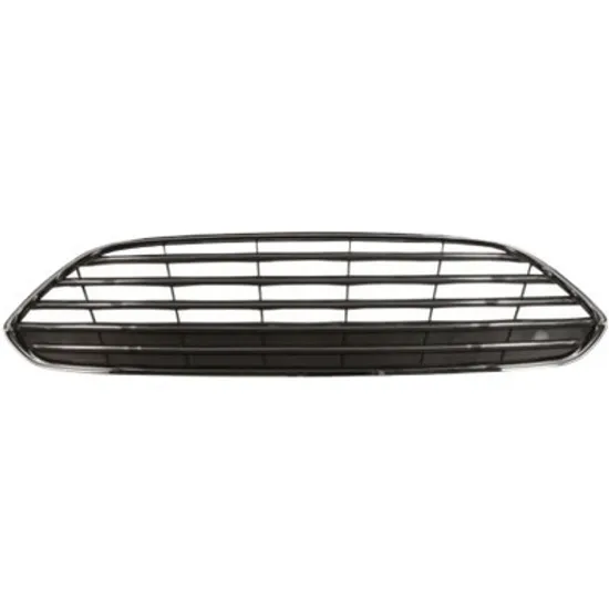 Grila radiator FORD FIESTA 5 JH 2008->2017 perioada 2010 2011 2012 2013 2014 2015 de la an de fabricatie 10/2012, pana la an de fabricatie 2016, crom-negru, superior