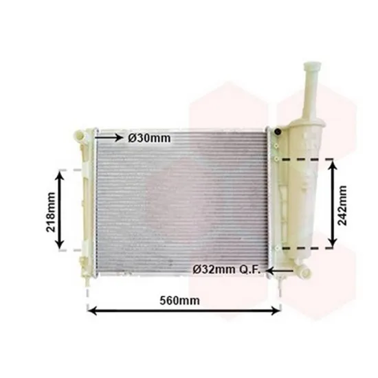 Radiator Motor LANCIA YPSILON 2011-> Radiator apa pentru 1.2i - 8V cu/fara aer conditionat (48x39.2) Perioada 2011 2012 2013 2014 2015 2016 2017