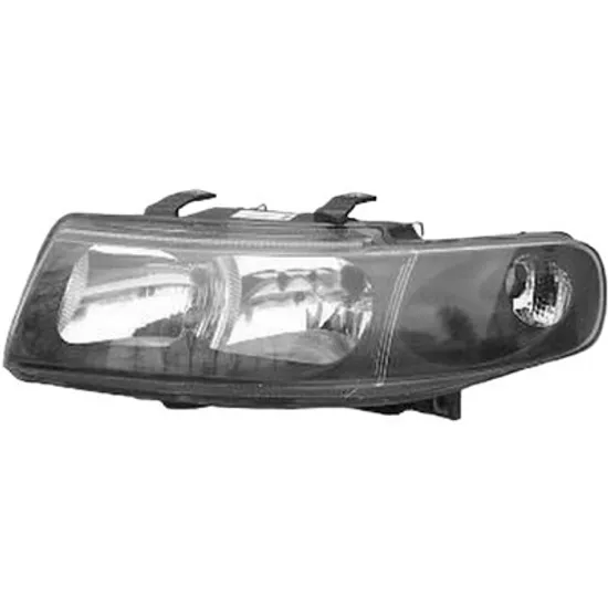 Far dreapta SEAT LEON 1999->2006, TOLEDO 2 1998->2006 perioada 1998 1999 2000 2001 2002 2003 2004 2005 2006 fara motor reglaj, cu reglaj electric, cu bec H7/H1