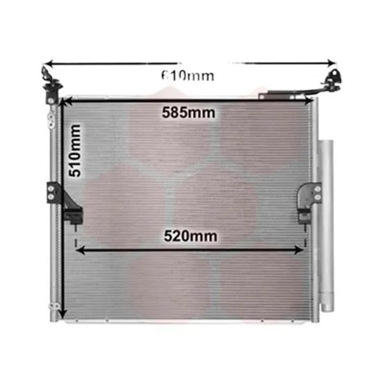 Radiator aer conditionat VW POLO 9N 2001->2012, POLO CLASSIC 2002->2010 pentru 1.9 TDI, perioada 2001 2002 2003 2004 2005 2006 2007 2008 2009 2010