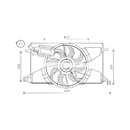 Ventilator motor FORD GRAND C-MAX 2010->2019 1.6 Ti 92KW 125CP , pentru motor PNDA, PNDD perioada 2010 2011 2012 2013 2014 2015 2016 2017 2018 2019