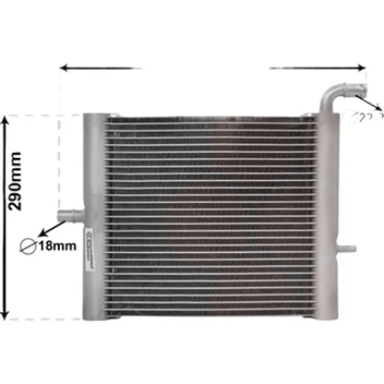 Radiator apa LAND ROVER RANGE ROVER 4 2012-> 2.0 P400e Hybrid 4x4 297KW 404CP , pentru motor PT204 perioada 2017 2018,2019,2020,2021 2022