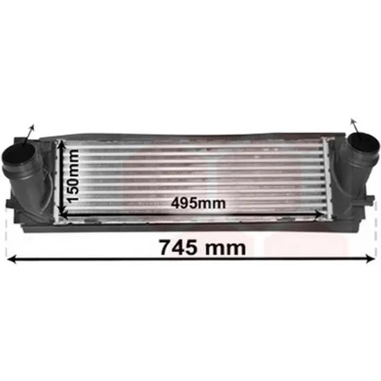 Intercooler BMW 4 Cabriolet F33 2013->, 4 Coupe F32; F82 2013->, 4 Gran Coupe F36 2014-> pentru 435 d xDrive, perioada 2013 2014 2015 2016 2017 2018 2019 2020