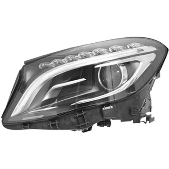Far stanga MERCEDES GLA-CLASS X156 2013-> perioada 2013 2014 2015 2016 2017 2018 cu motor reglaj, cu reglaj distanta iluminare automat, cu bec D3S Lampa descarcare gaze, cu bec LED