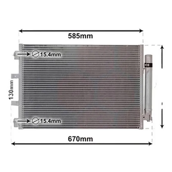 Radiator aer conditionat PEUGEOT BOXER 2006-> pentru 2.0 BlueHDi 160 4x4, perioada 2015 2016 2017 2018 2019