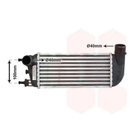 Intercooler FIAT 500 2007-> Radiator intercooler 1,3 JTDM - JTD (29x13x6,4) Perioada 2007 2008 2009 2010 2011 2012 2013 2014 2015 2016 2017 2018