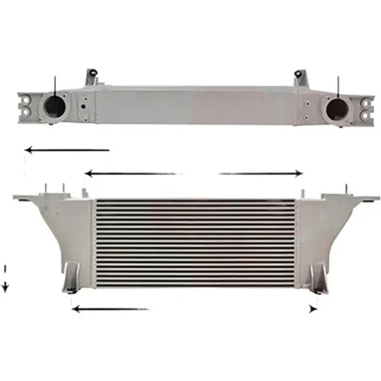 Intercooler NISSAN NAVARA D40 2004->2014 pentru 3.0 dCi 4WD, perioada 2010 2011 2012 2013 2014 2015