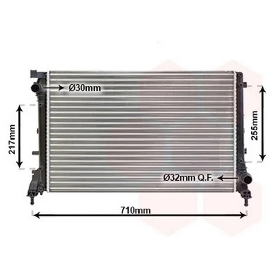 Radiator Motor FIAT 500 2007-> Radiator apa pentru 1.4 16V ABARTH (62x39.5) benzina Perioada 2007 2008 2009 2010 2011 2012 2013 2014 2015 2016 2017 2018