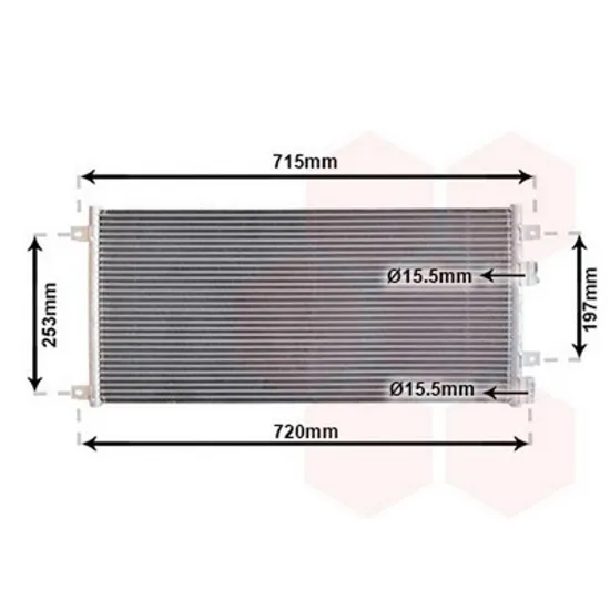 Radiator Aer Conditionat IVECO DAILY 3 1999->2007 Radiator aer conditionat 2.8 D/TDi (64x31x16) 2003-> Perioada 1999 2000 2001 2002 2003 2004 2005 2006