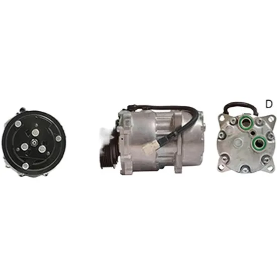 Compresor aer conditionat PEUGEOT 206 1998->2007 pentru 2.0 HDI 90, perioada 1999 2000 2001 2002 2003 2004 2005 2006 2007 2008 2009