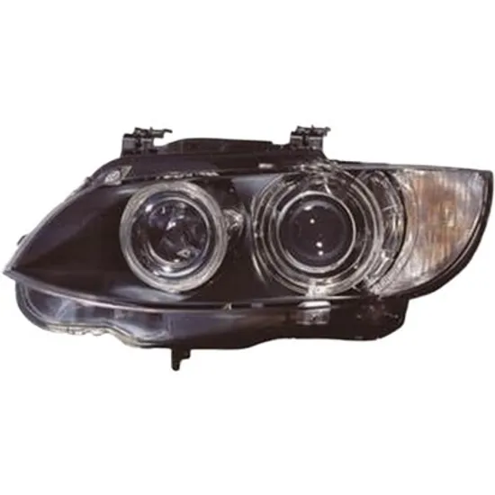 Far stanga BMW 3 Cabriolet E93 2006->2013 perioada 2007 2008 2009 2010 2011 2012 2013 pana la an de fabricatie 01/2010, cu motor reglaj, fara unitate de control Xenon, semnal alb, pentru vehicule cu lumini xenon, cu reglaj distanta iluminare automat, cu bec D1S/H3, cu bec H8